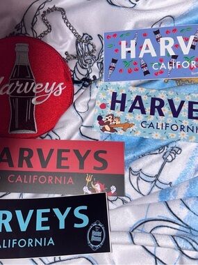 Harveys California Sticker & Red Coca Cola Coun Purse Set